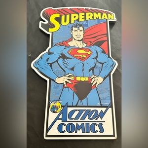 Superman & Batman Wooden Signs